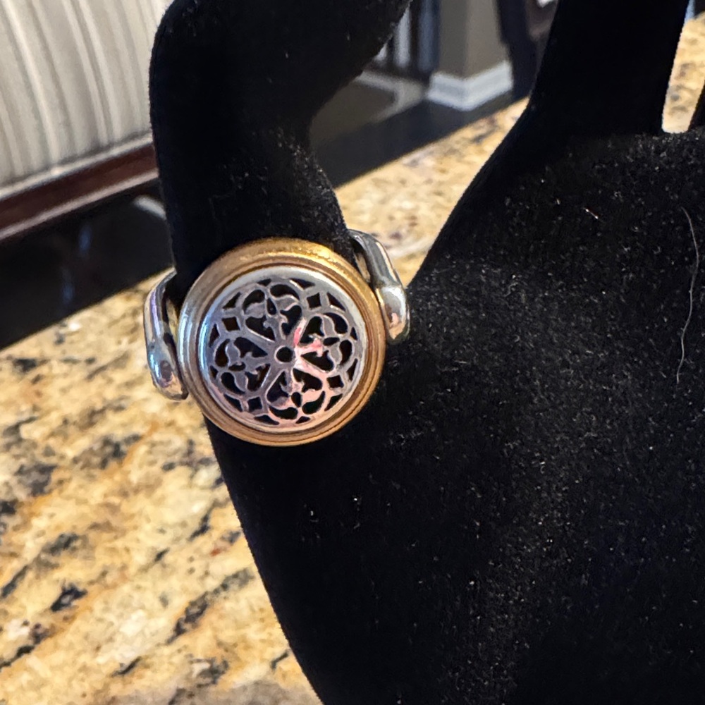 Brighton Ferrara two tone reversible ring Size 9